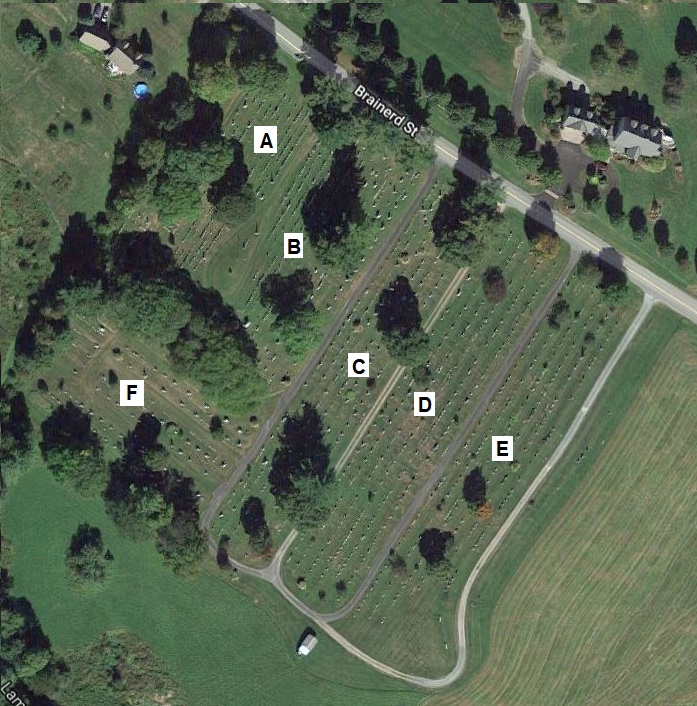 Danville Green Cemetery Map