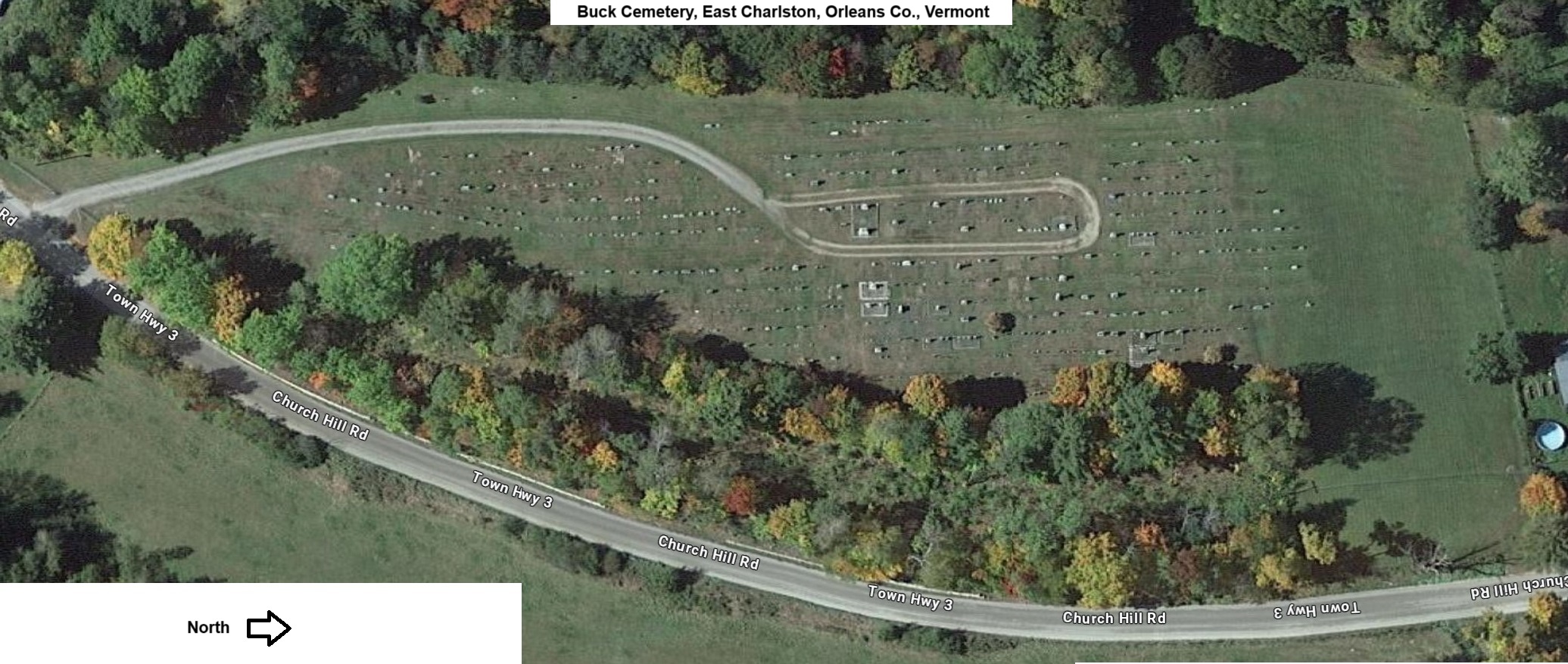 Buck Cemetery Map